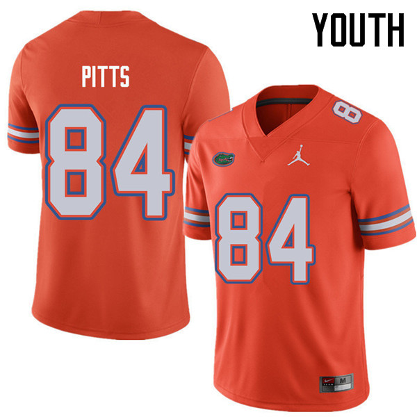 Jordan Brand Youth #84 Kyle Pitts Florida Gators College Football Jerseys Sale-Orange